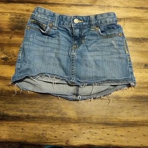 Girls jean skirt size 6